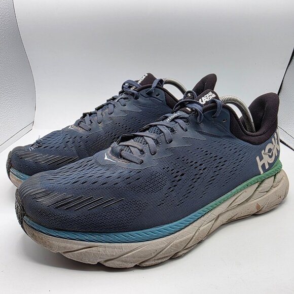 Hoka One One Mens Size 12 2E Blue Athletic Shoes Running Walking Comfort Casual - Picture 3 of 14